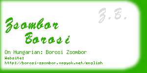 zsombor borosi business card